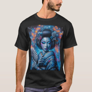 La geisha des nuits bleuté t shirt