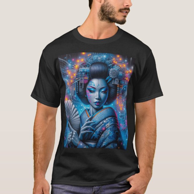 La geisha des nuits bleuté t shirt (Framsida)