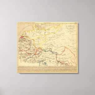 La Germanie a la fin du 5e siecle Canvastryck