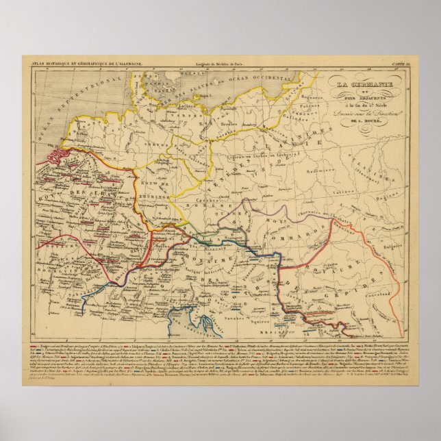 La Germanie a la fin du 5e siecle Poster (Framsidan)