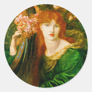 La Ghirlandata av Dante Gabriel Rossetti Runt Klistermärke