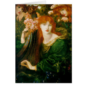 La Ghirlandata - Dante Gabriel Rossetti Hälsningskort