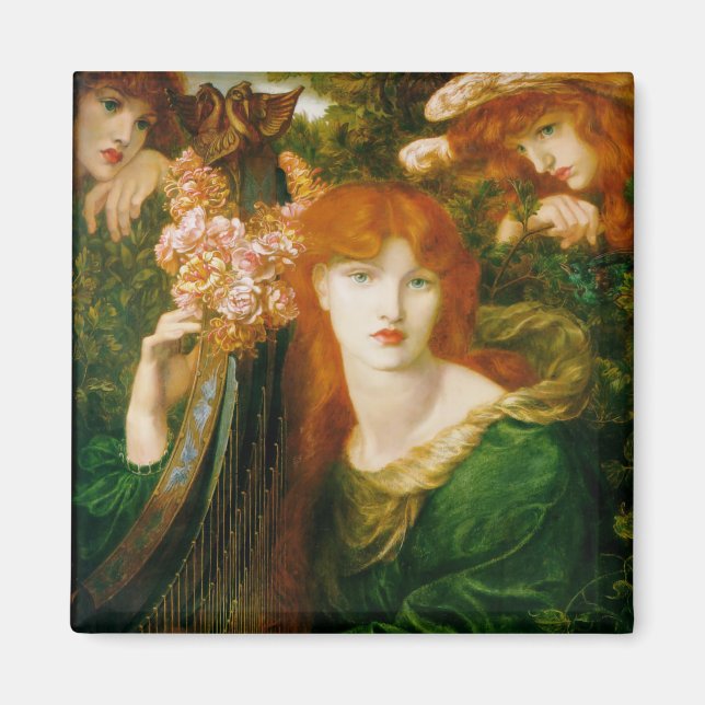 La Ghirlandata - Dante Gabriel Rossetti Magnet (Framsidan)