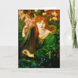 La Ghirlandata-kort av Dante Gabriel Rossetti Kort