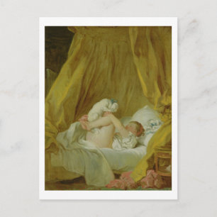 La Gimblette, Girl with a Hund, c.1770 (oil on ca. Vykort