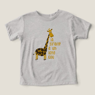 la giraffe a un long cou infant t shirt