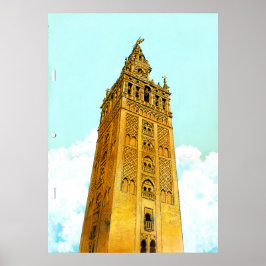 La Giralda de Sevilla - Don Quijote Background Poster