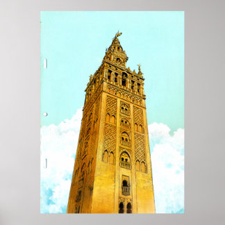 La Giralda de Sevilla - Don Quijote Background Poster