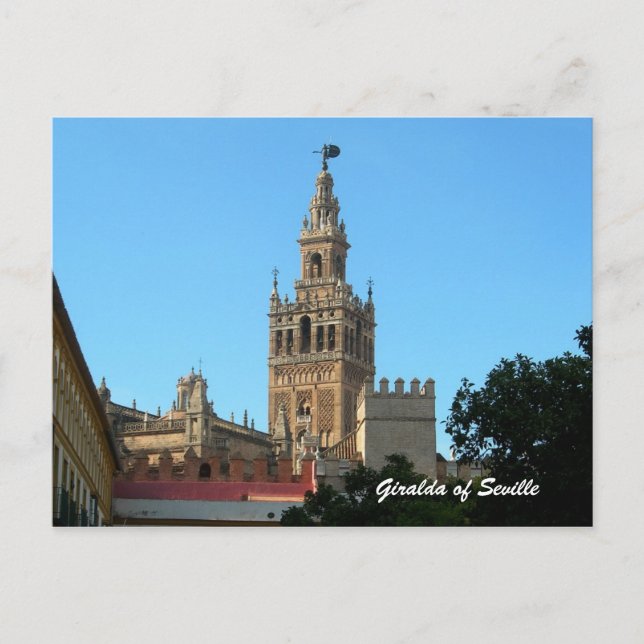 La Giralda i Sevilla, vykort för resor (Framsida)