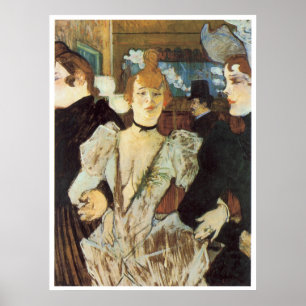 La Goulue Arriving på Rouge 1892 Poster