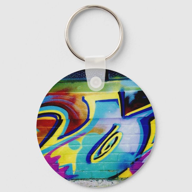 LA Graffiti i Parking Lot_mod lrg2 Nyckelring (Framsida)