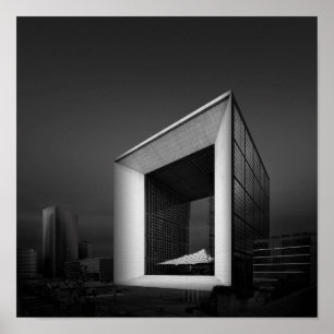La Grande Arche de la Fraternite, Paris, Frankrike Poster