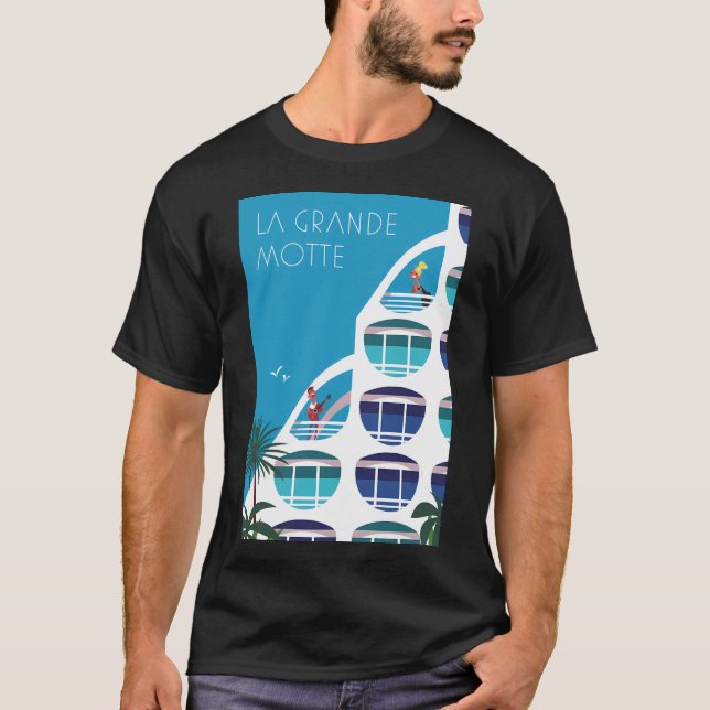 La Grande Motte Poster T Shirt (Framsida)