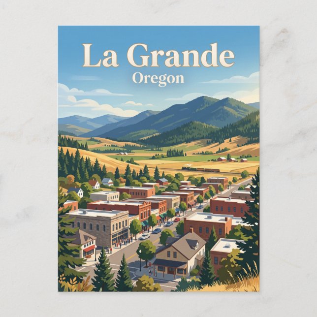 La Grande, Oregon Vykort (Framsida)