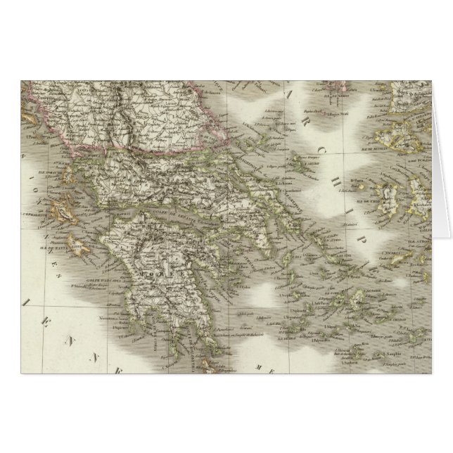 La Grece - Grekland Hälsningskort (Framsidan Horizontal)