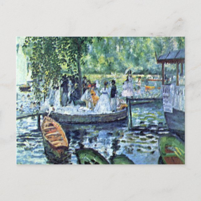 La Grenouillere1 av Pierre Renoir Vykort (Framsida)