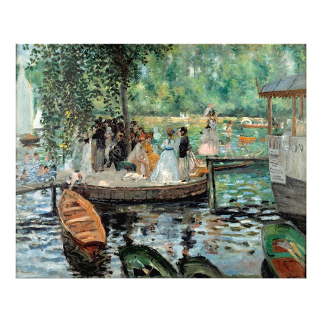 La Grenouillère Auguste Renoir Fototryck (Framsidan)