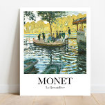 La Grenouillère av Claude Monet Poster<br><div class="desc">För in den imponerande poster av Claude Monets målning,  La Grenouillère,  i ditt hem. Detta mästerverk,  som målades 1869,  skildrar en populär boskaps- och badort i mitten i närheten av Paris. Lägg till lite elegans och sofistikering till vilket rum som helst med det här tidslösa konstverket.</div>