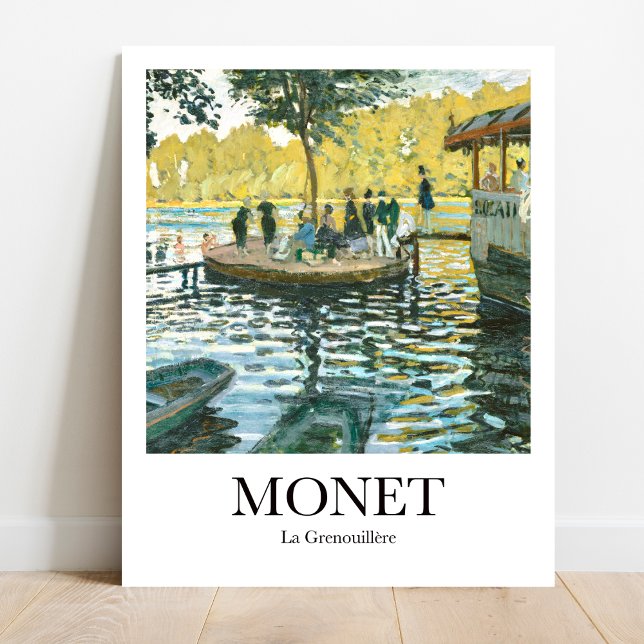 La Grenouillère av Claude Monet Poster (Monet's Impressionist Escape: La Grenouillère. Museum-quality poster)