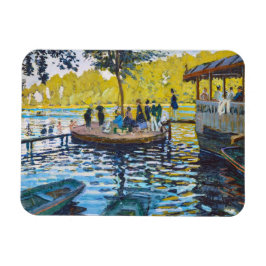 La Grenouillere Claude Monet bra art-målning Magnet