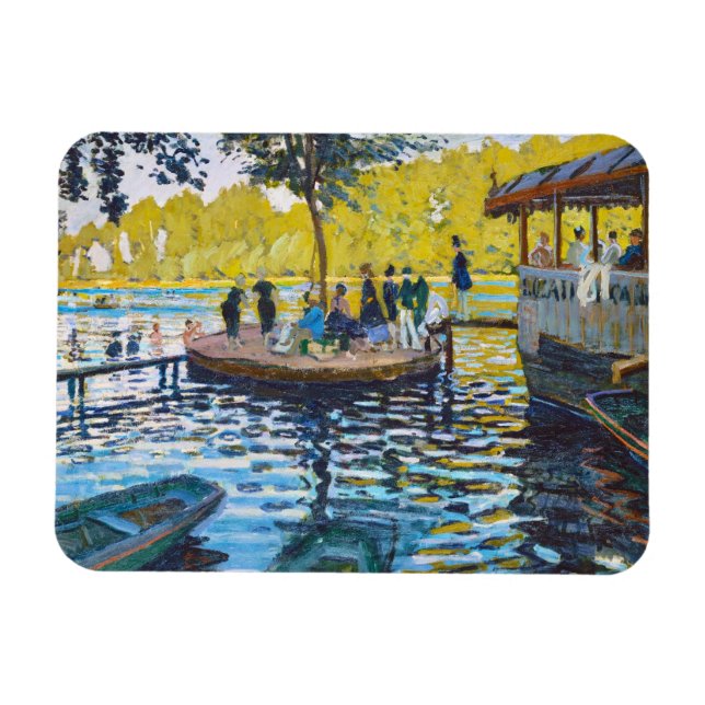 La Grenouillere Claude Monet bra art-målning Magnet (Horisontell)