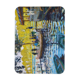 La Grenouillere Claude Monet bra art-målning Magnet