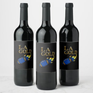 LA GULD VINFLASKA ETIKETT