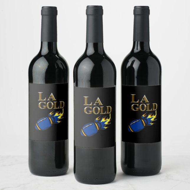 LA GULD  VINFLASKA ETIKETT (Flaskor)