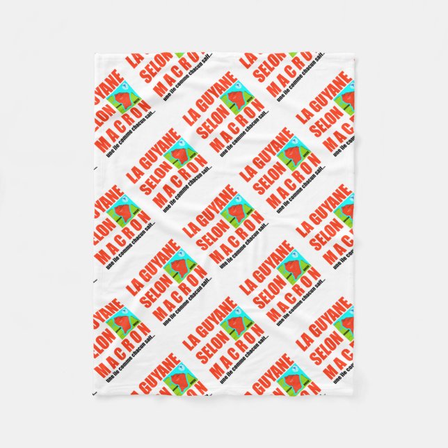 La Guyane selon Macron est une île Fleecefilt (Framsidan)