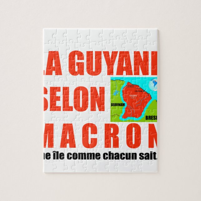 La Guyane selon Macron est une île Pussel (Vertikal)