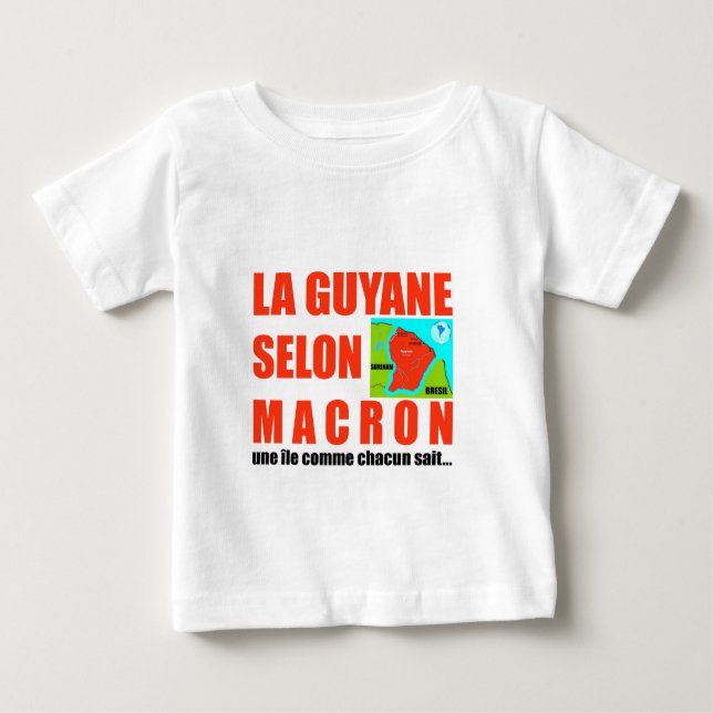 La Guyane selon Macron est une île T-shirt (Framsida)