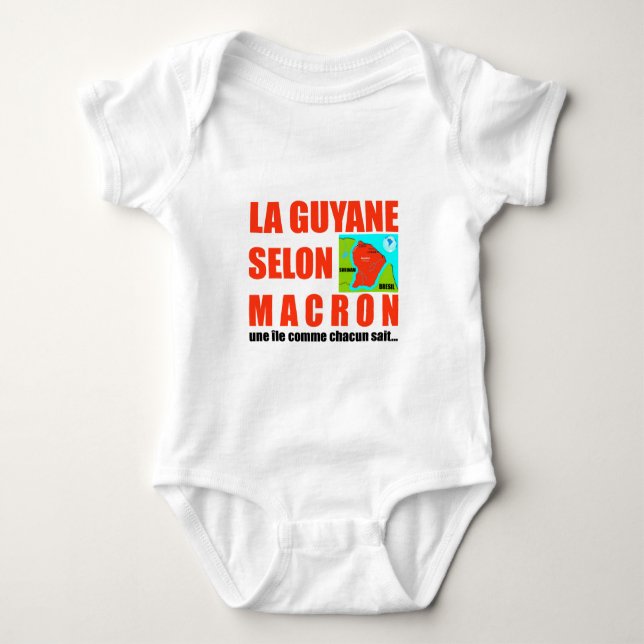 La Guyane selon Macron est une île T-shirt (Framsida)