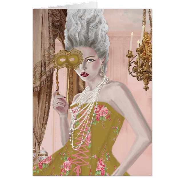 La ifrågasätter mest c'est voulez-vous? hälsningskort (Framsidan)