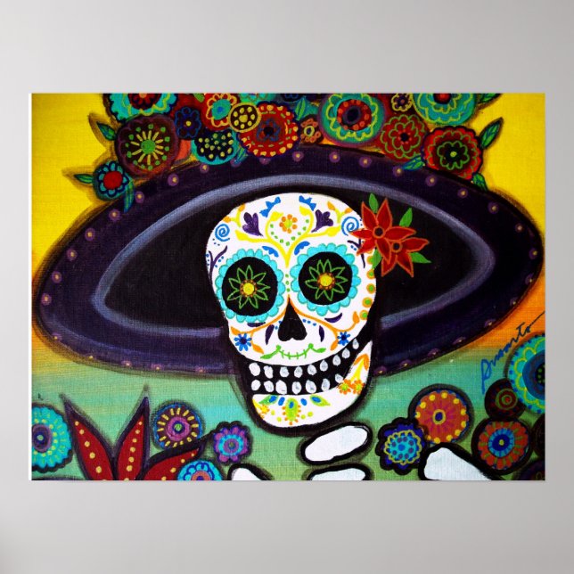 La isla bonita catrina day of the dead poster (Framsidan)