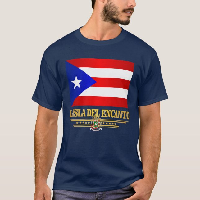 La Isla del Encanto Tee Shirt (Framsida)