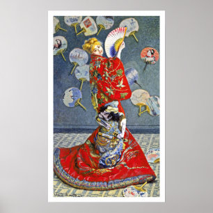 La Japonaise efter Fransk Impressionist Monet Poster