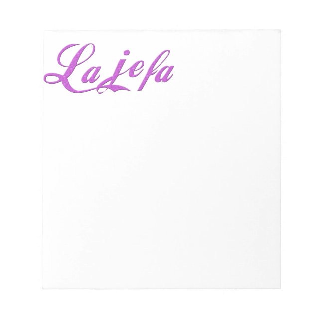 La jefa anteckningsblock (Framsida)