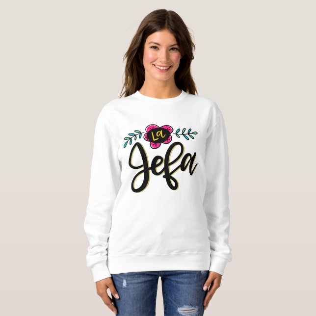 La Jefa, handskrift T Shirt (Hel framsida)