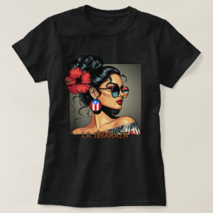 La Jibaraza 12 – Puertoricansk Jíbara • Boricua T Shirt
