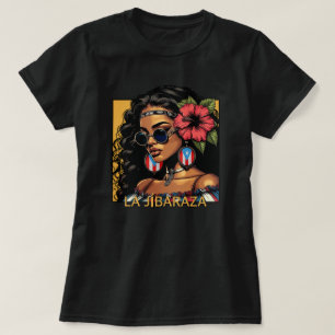 La Jibaraza 1 – Puertoricansk Jíbara • Boricua T Shirt