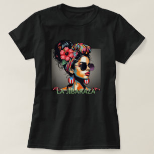 La Jibaraza 3 – Puertoricansk Jíbara • Boricua T Shirt