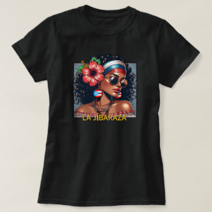La Jibaraza 6 – Puertoricansk Jíbara • Boricua T Shirt