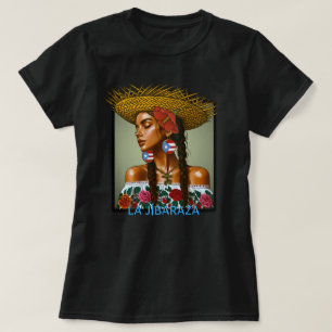 La Jíbaraza – Puertoricansk Jíbara-konst • Boricua T Shirt