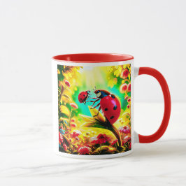 La jolie coccinelle et son adorable bébé mugg
