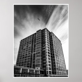 La Jolla Arkitektur Poster | Svart & Vitt Konstver