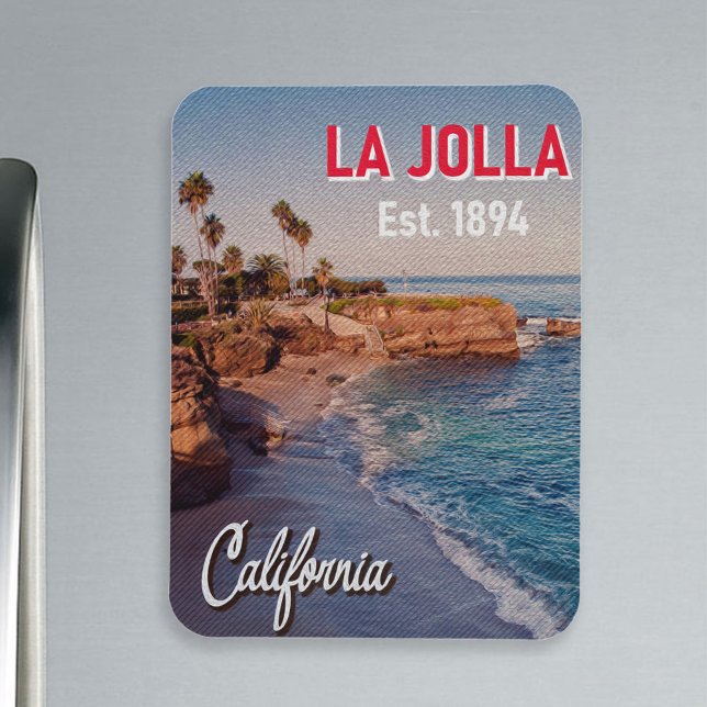 La Jolla Beach Cove San Diego California Souvenir Magnet (Skapare uppladdad)