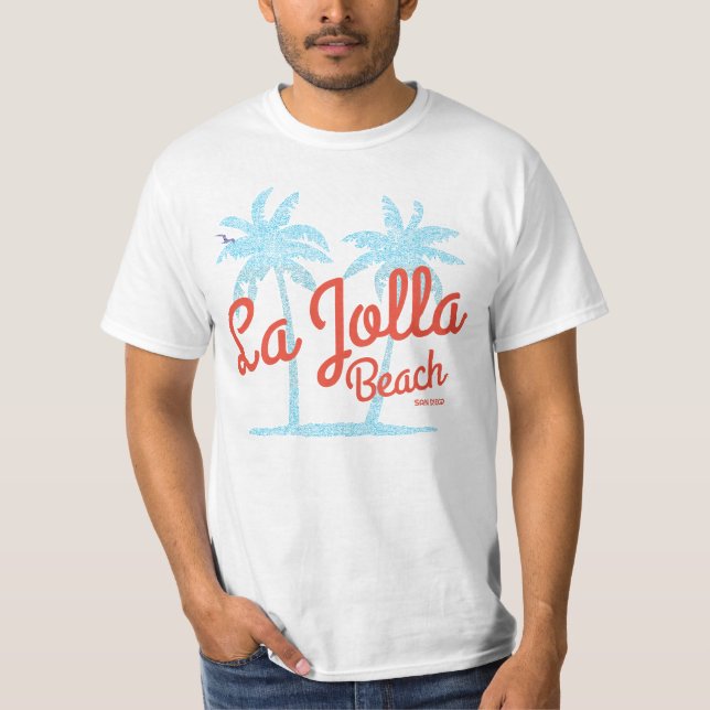 La Jolla Beach San Diego Kalifornien T Shirt (Framsida)