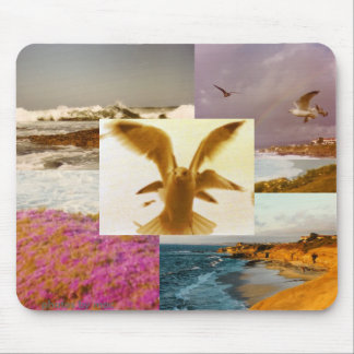 La Jolla CA sätter på land fotocollagemousepad Musmatta