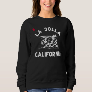 La Jolla California Beach Flagga Bear Surfa Ca Vin T Shirt