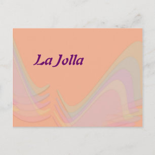 La Jolla California Pastel Vingar Postcard Vykort